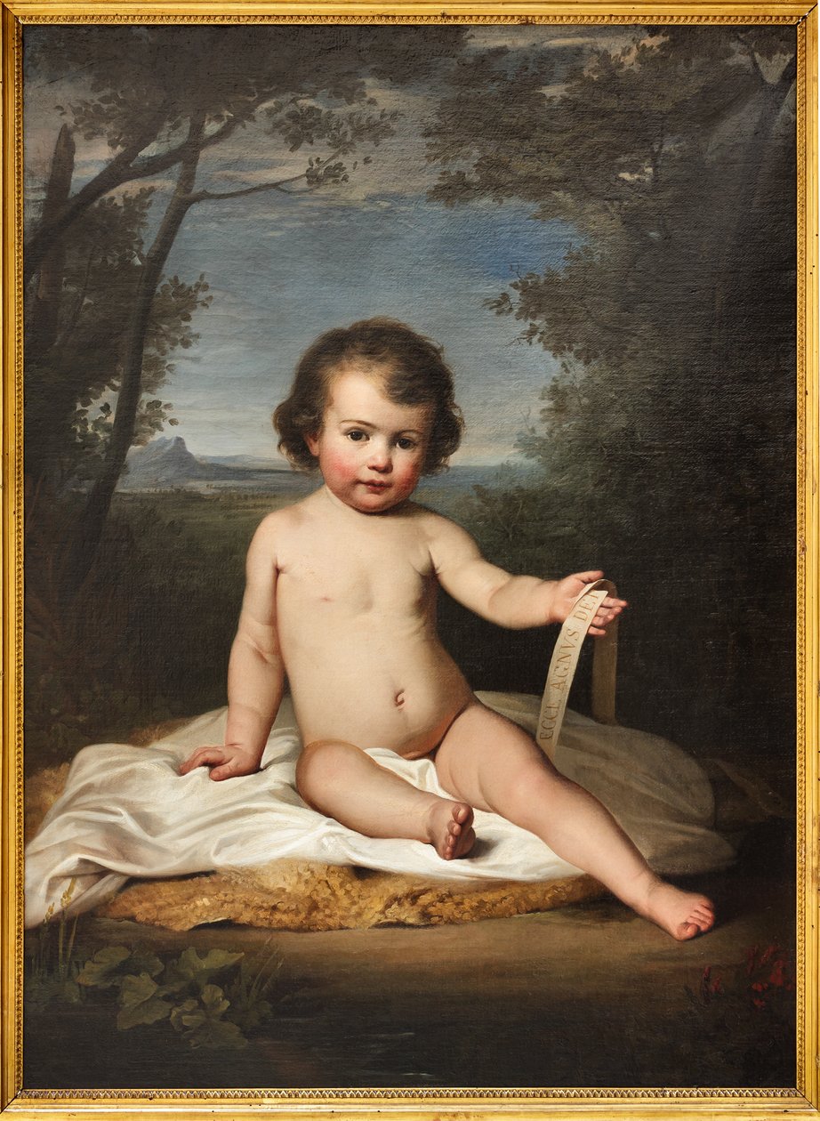 Young Saint John (olje på lerret) av Adeodato Malatesta or Malatesti