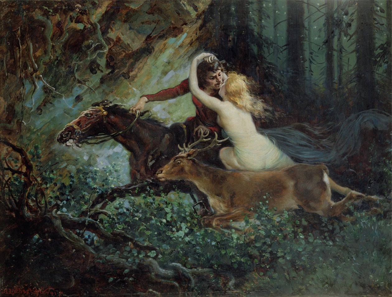 Elegy of Bohemia, 1917 av Adolf Liebscher