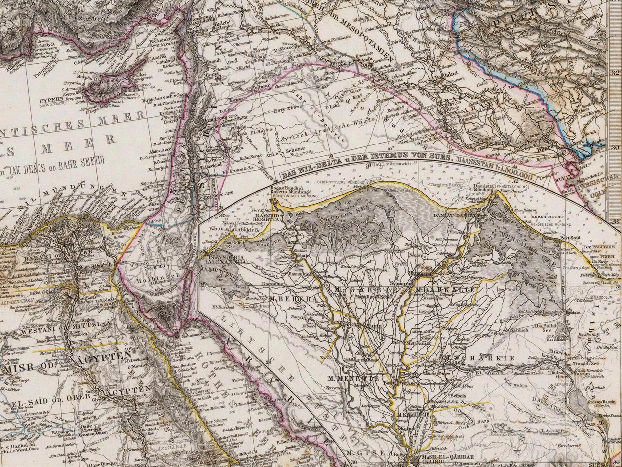 Middelhavet og Nord -Afrika av Adolf Stieler