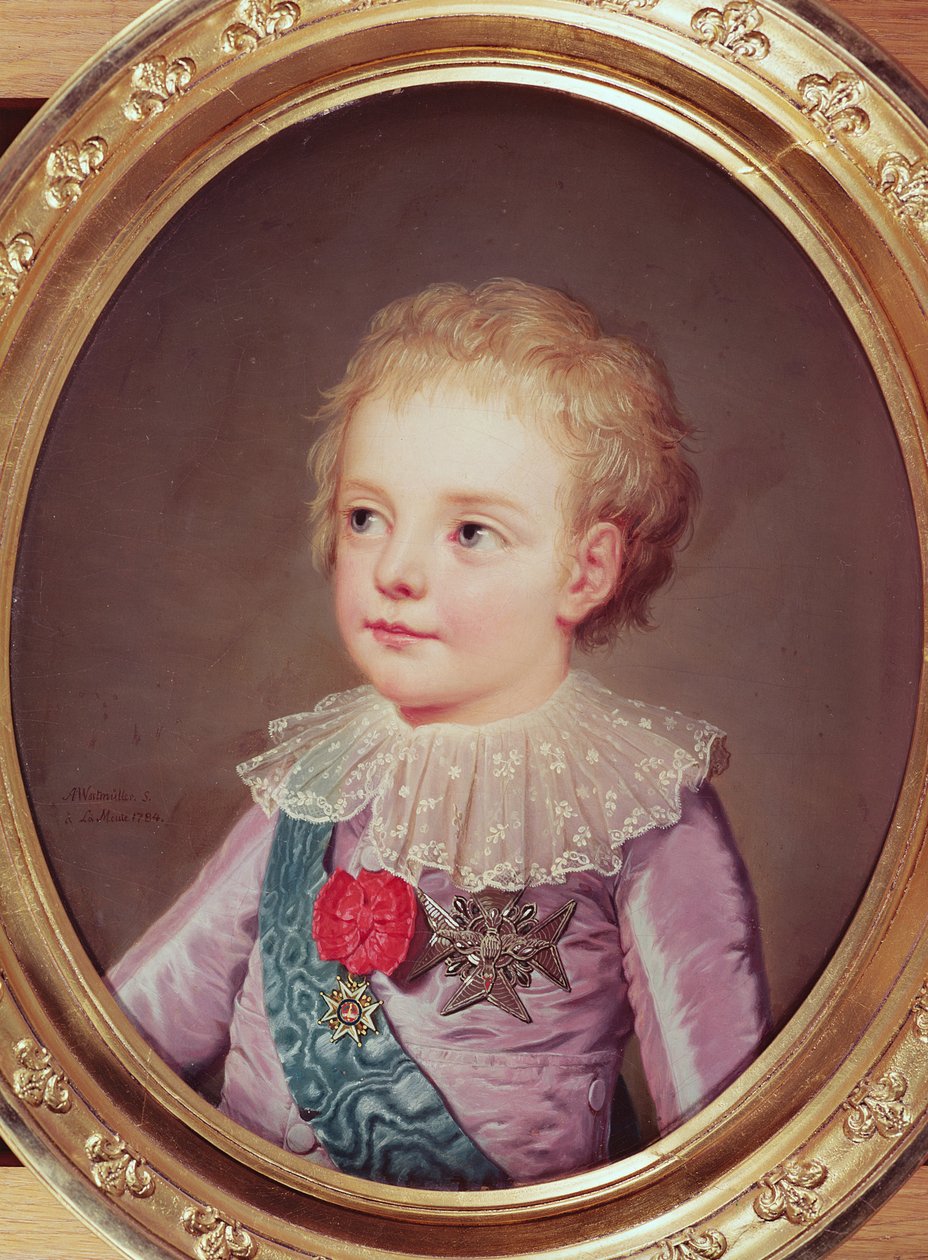 Portrett av Dauphin Louis, 1784 av Adolf Ulrich Wertmuller