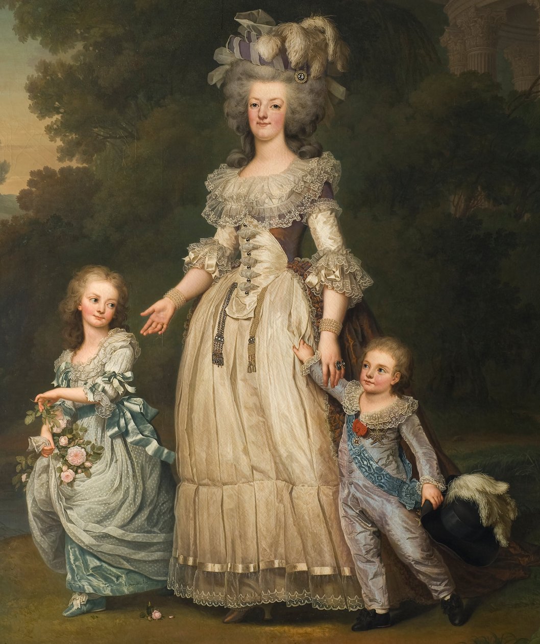 Marie Antoinette med barna sine av Adolf Ulrich Wertmuller