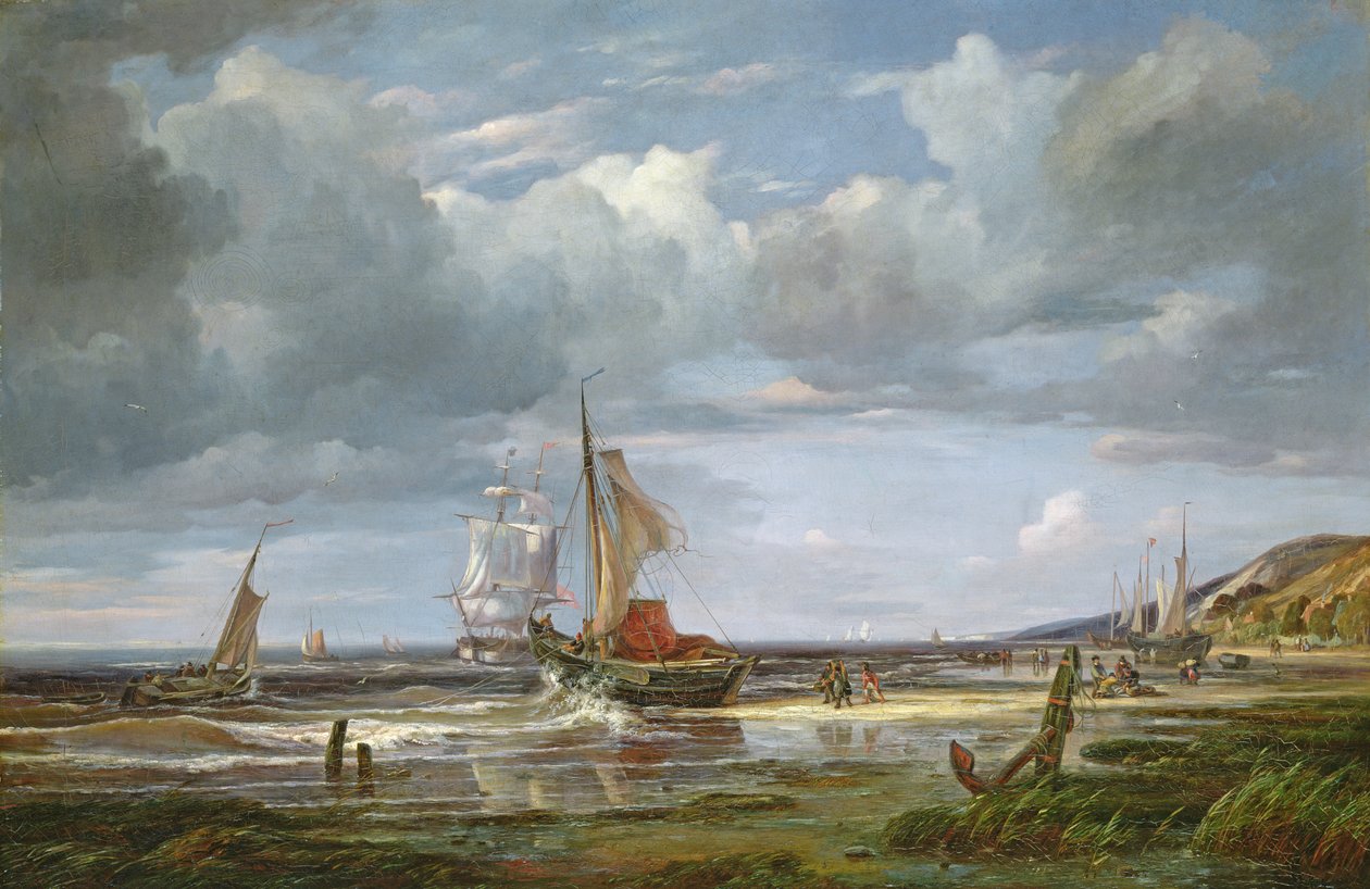 Elben ved Blankenesee, 1844 av Adolf Vollmer