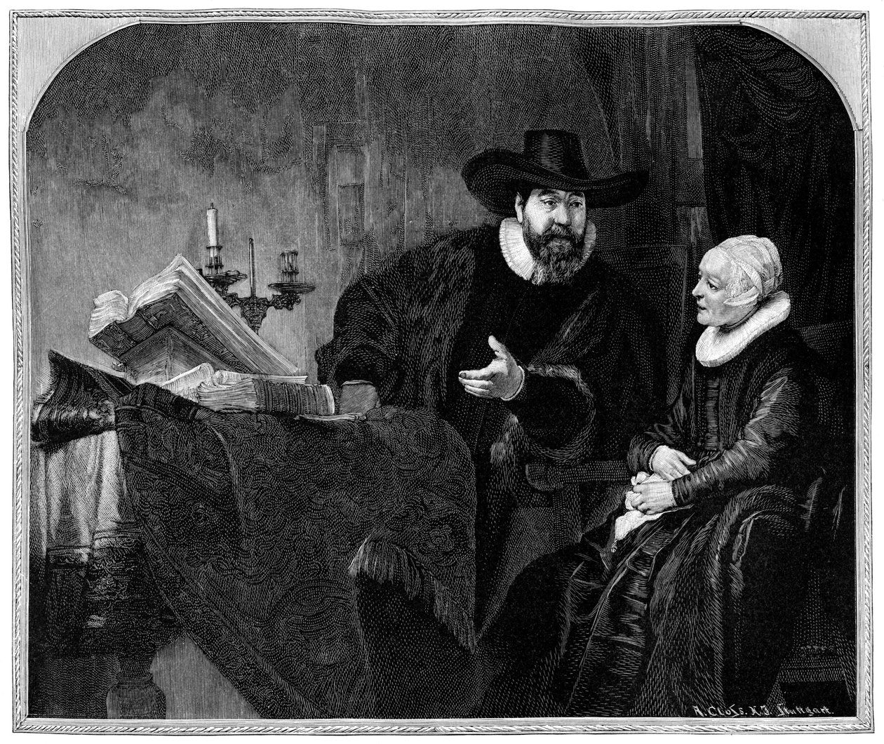Renier Ansloo og hans mor, 1895. av Adolf Closs
