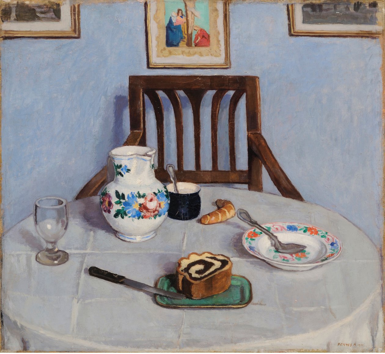 Valmuefrøkake, av Fenyes, Adolf (1867-1945). olje på lerret av Adolf Fenyes
