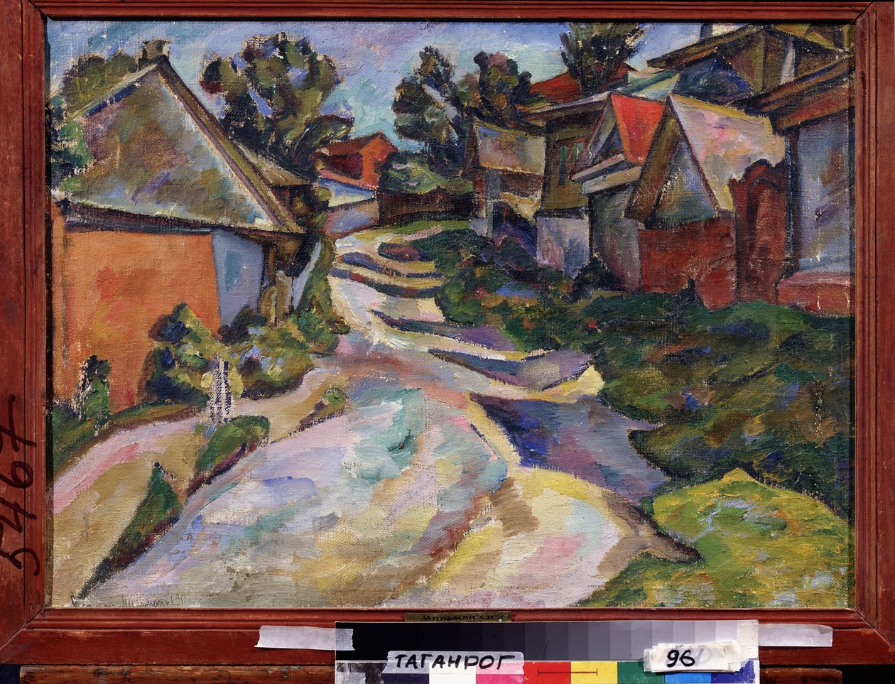 Landevei. Maleri av Adolf Israelevich Milman (1886-1930), olje på lerret av Adolf Israelevich Milman