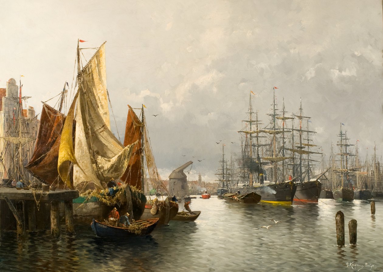 I havnen i Le Havre av Adolf Kaufmann