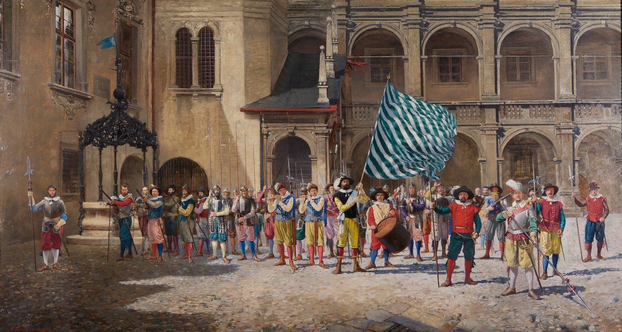 Landsknecht og fenrik av Adolf Pirsch