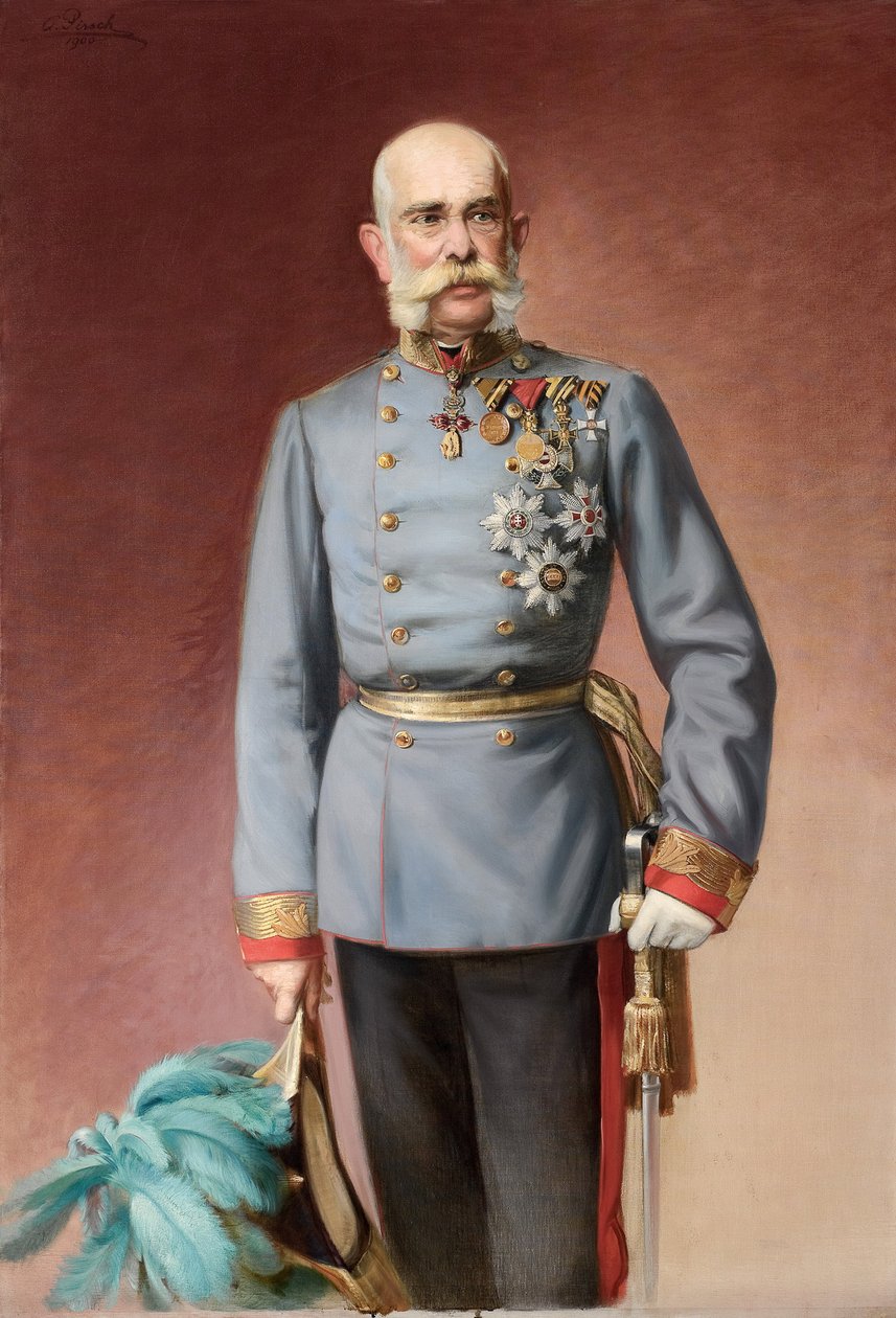 Portrett av Franz Joseph I av Østerrike av Adolf Pirsch