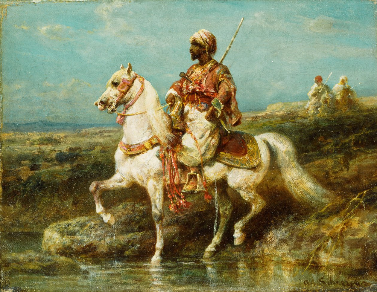 arabisk rytter, av Adolf Schreyer