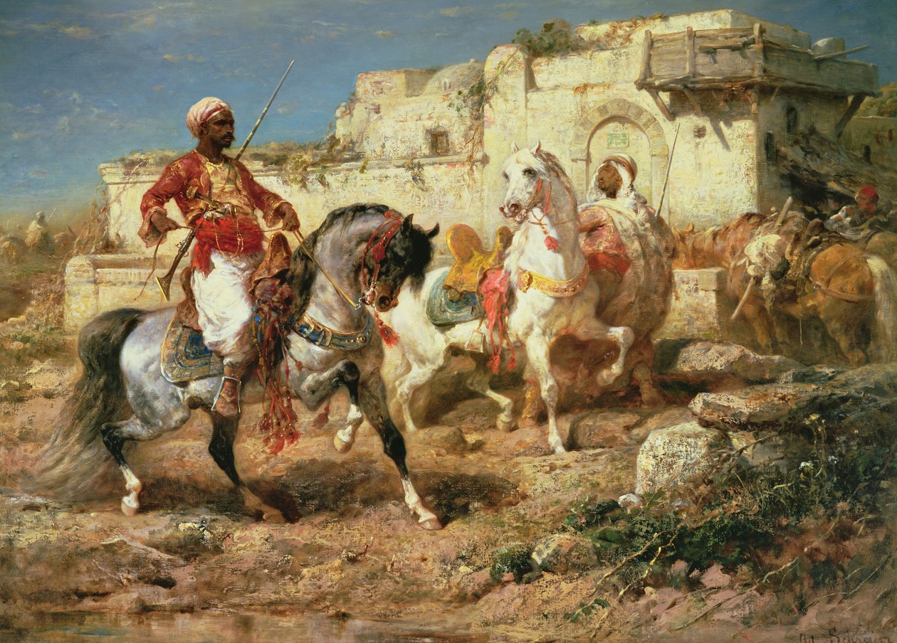 Arabiske ryttere av Adolf Schreyer