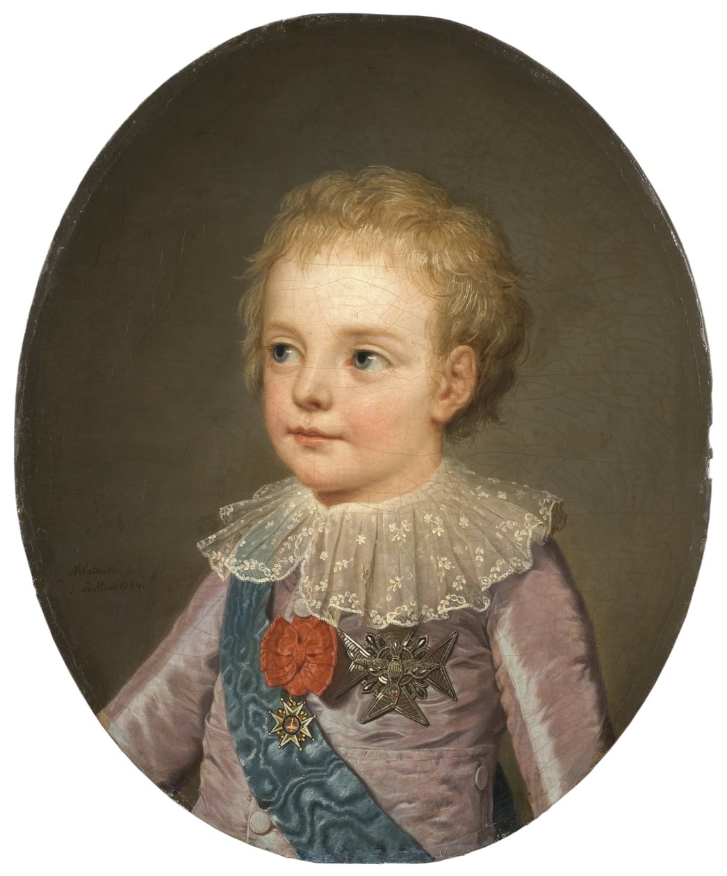Louis Joseph Xavier Francois de Bourbon (1781-1789), Dauphin av Frankrike, av Wertmueller, Adolf Ulrik (1751-1811). Olje på lerret av Adolf Ulrich Wertmuller