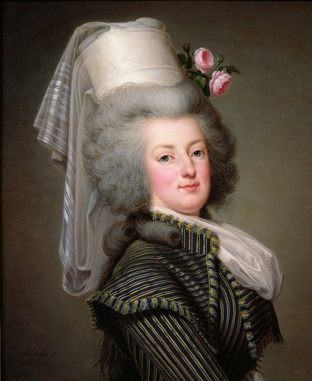 Marie-Antoinette (1755-93) av Habsbourg-Lorraine, erkehertuginne av Østerrike, dronning av Frankrike og Navarra, 1788 av Adolf Ulrich Wertmuller