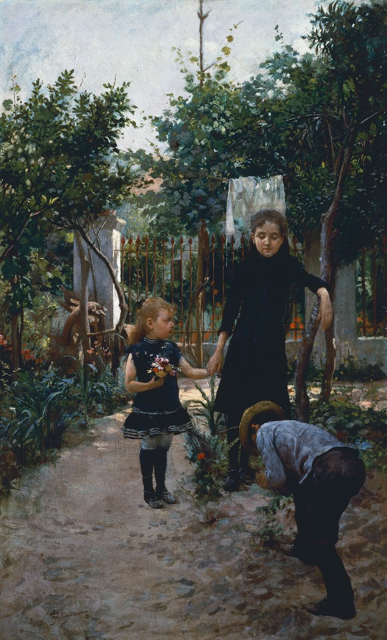 Barn i hagen av Adolfo Belimbau
