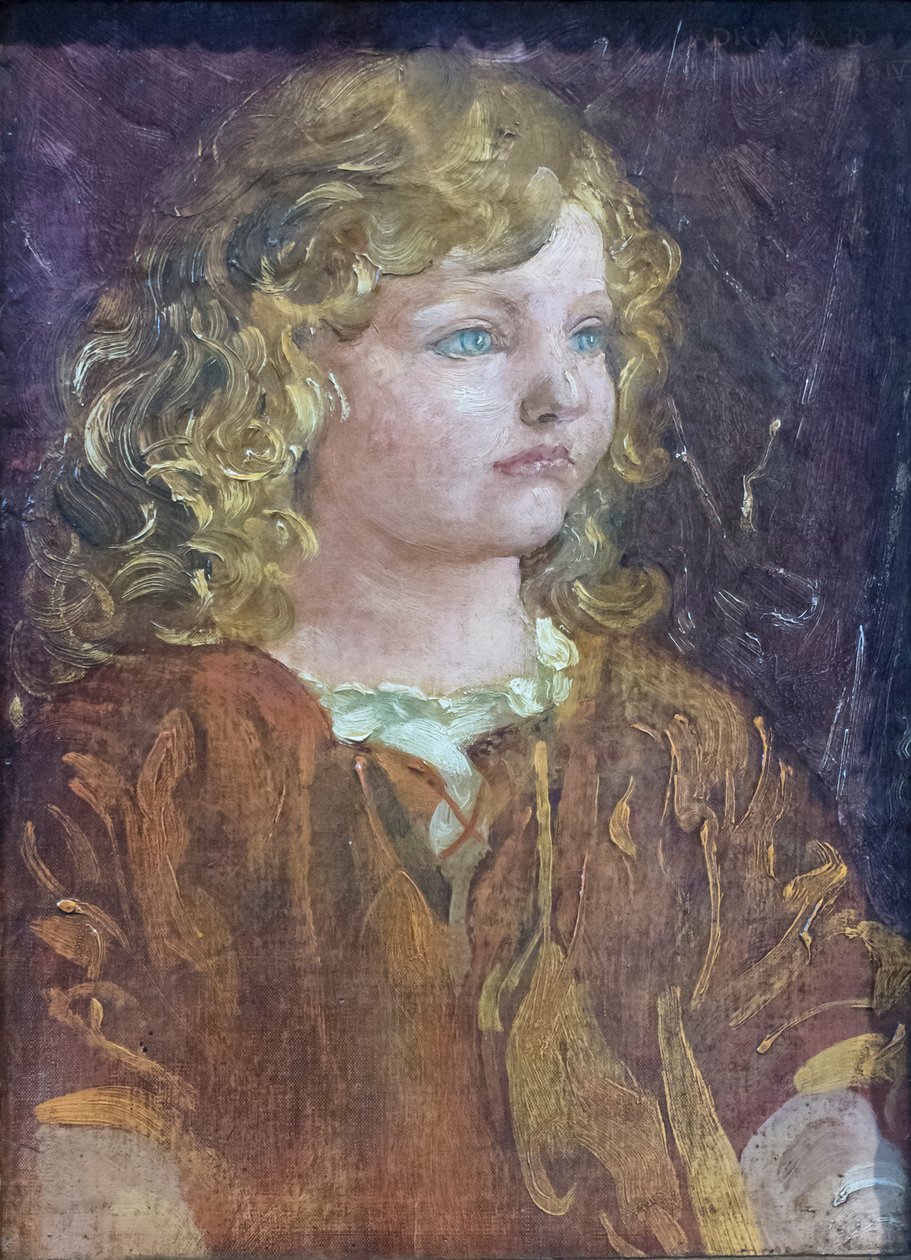 Portrett av Adriana, datter av kunstneren av Adolfo de Carolis