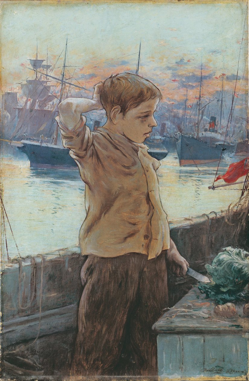 Skipsgutten, 1887 av Adolfo Guiard y Larrauri