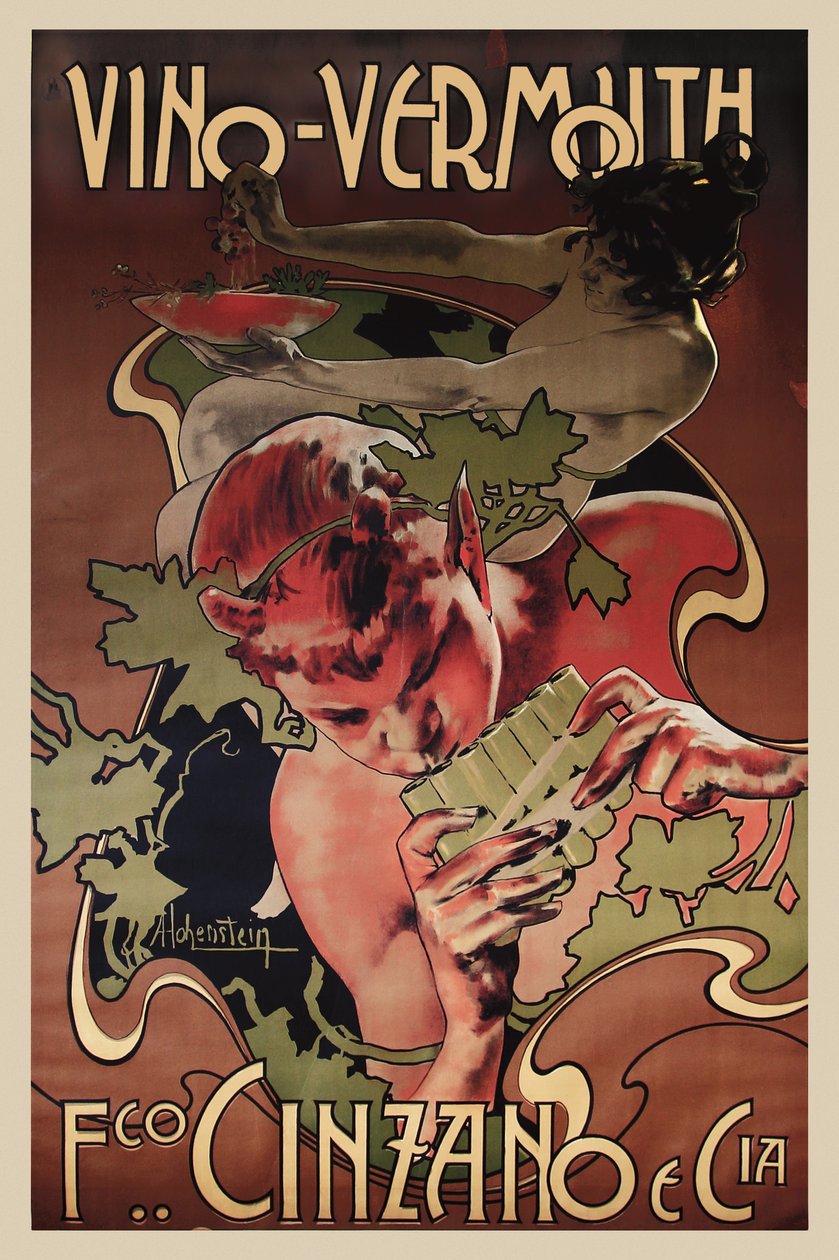 Vermouth Cinzano, 1906. av Adolfo Hohenstein