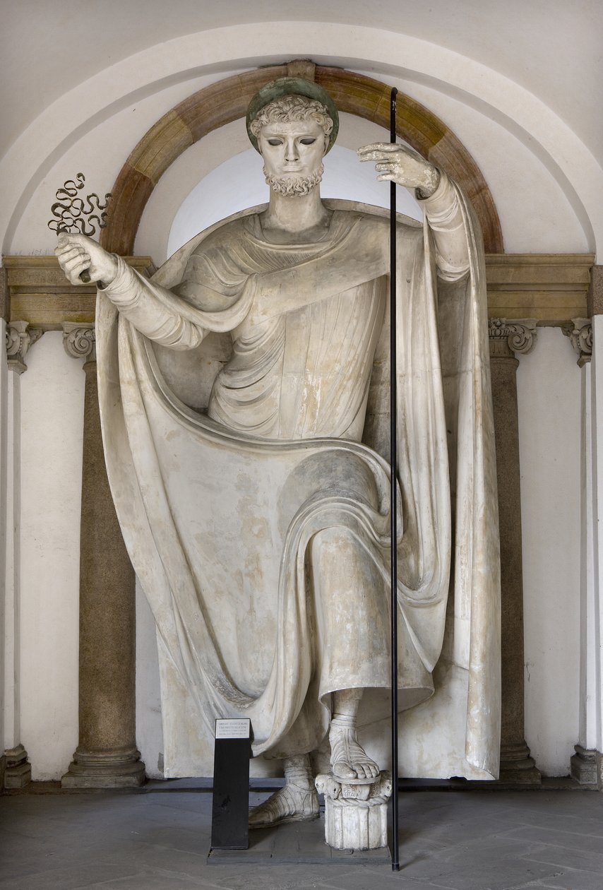 Saint Ambrose, biskop av Milano, ca. 1920 av Adolfo Wildt