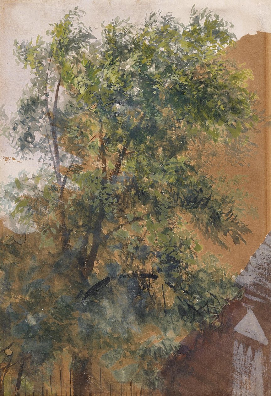 Utsikt fra studiovinduet på Marienstraße av Adolph Menzel