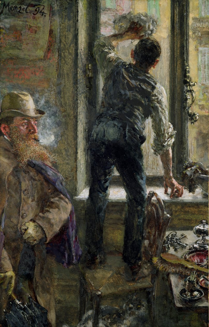 Frokost på kafeen, 1894 av Adolph Menzel