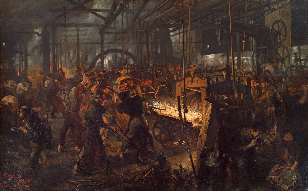 Jernvalseverk av Adolph Menzel