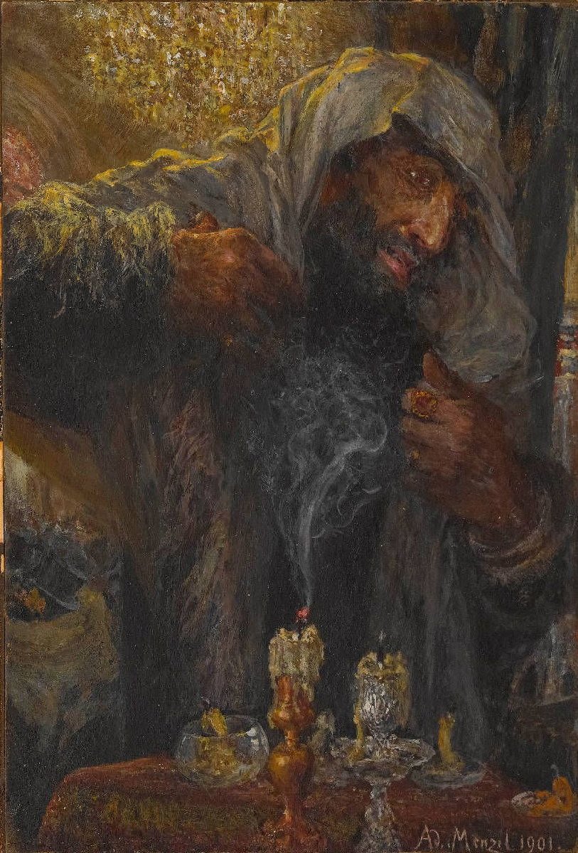 Slutningen av forsoningsfesten av Adolph Menzel