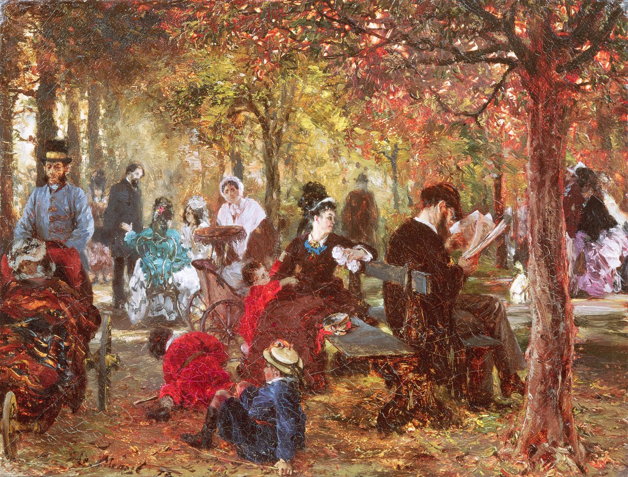 I Luxembourghagen av Adolph Menzel