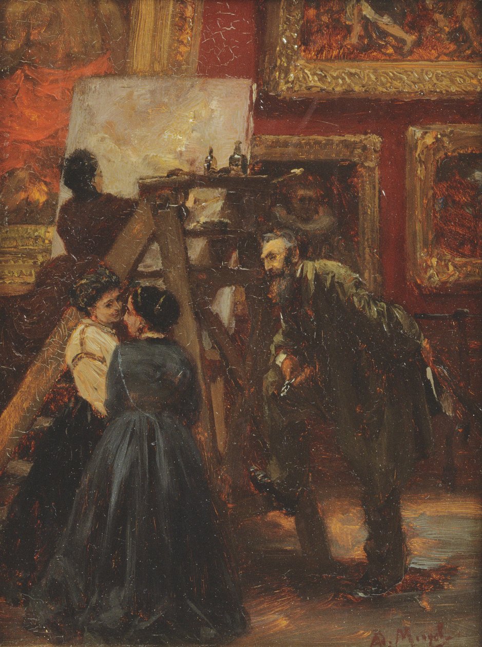I Louvre, 1867 av Adolph Menzel