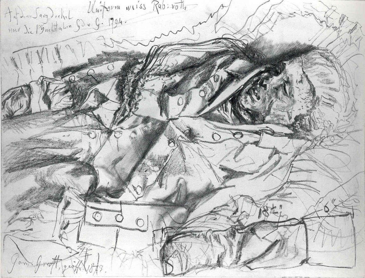 Lik av en offiser av Adolph Menzel