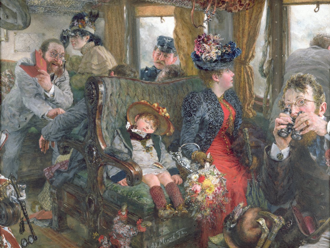 På en reise til vakkert landskap, 1892 av Adolph Menzel