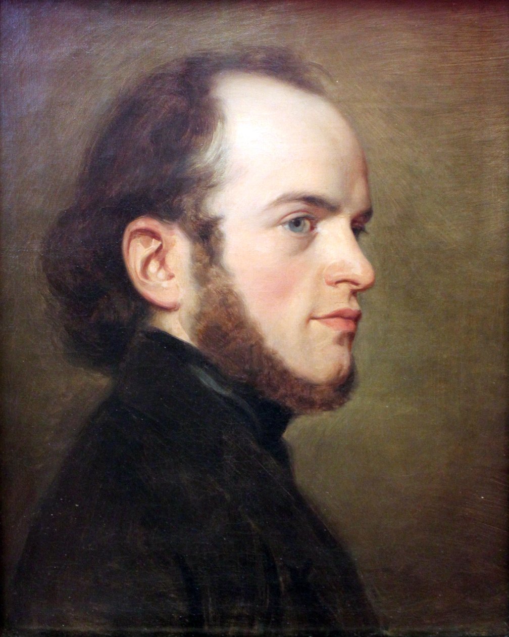 Portrett av Adolph Menzel i yngre dager av Adolph Menzel