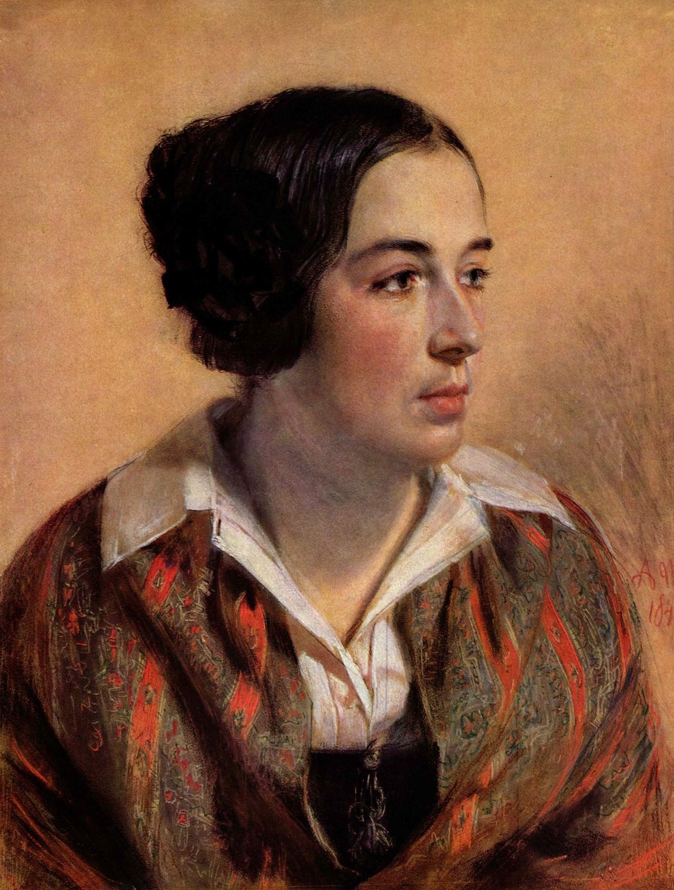 Portrett av Karoline Arnold av Adolph Menzel