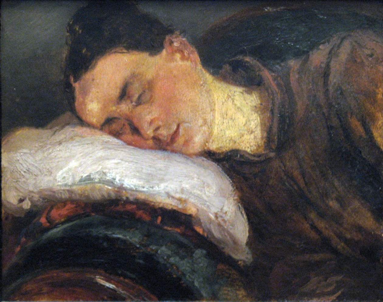 Sovende kvinne av Adolph Menzel