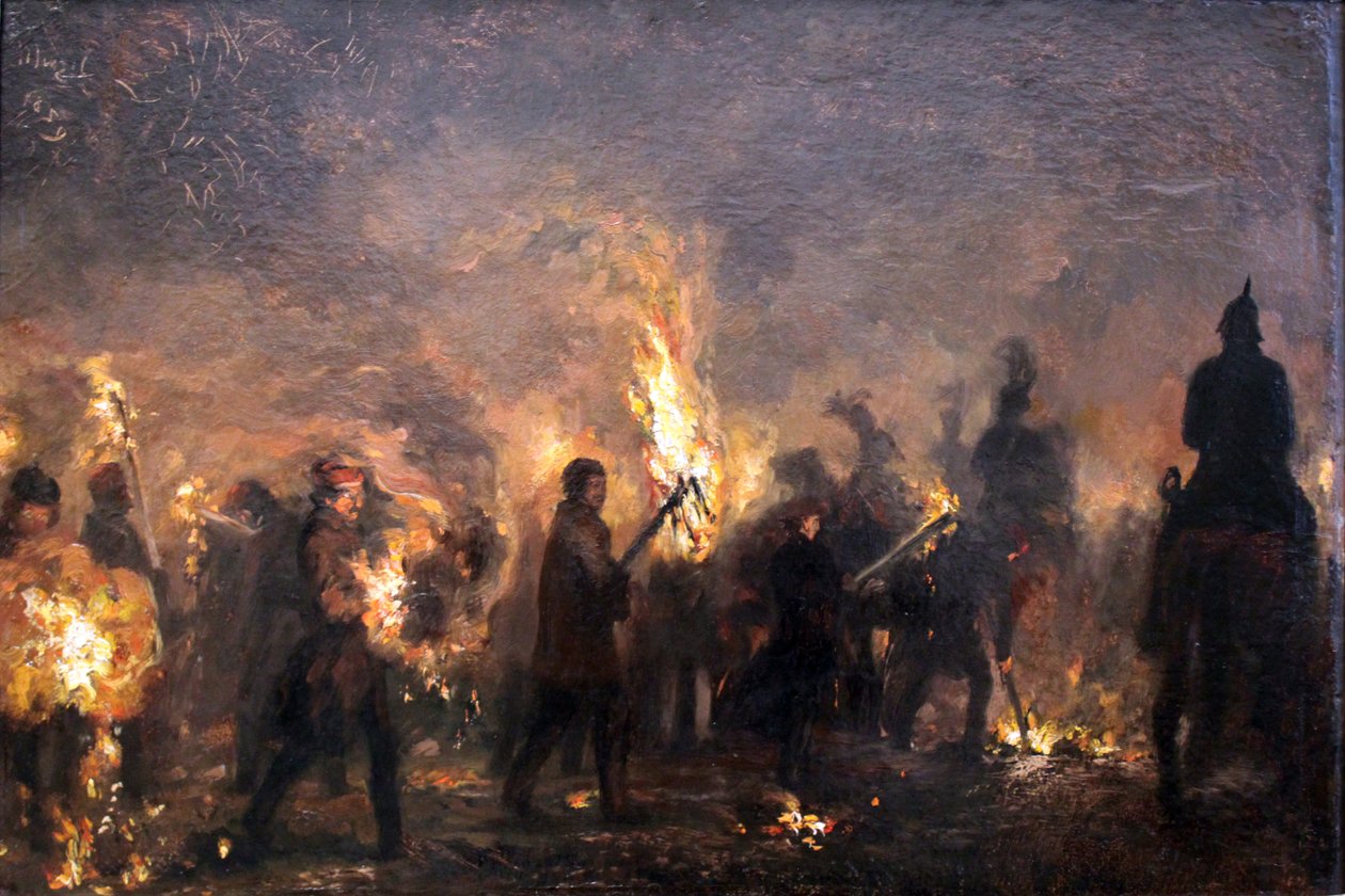 Studentenfackelzug av Adolph Menzel