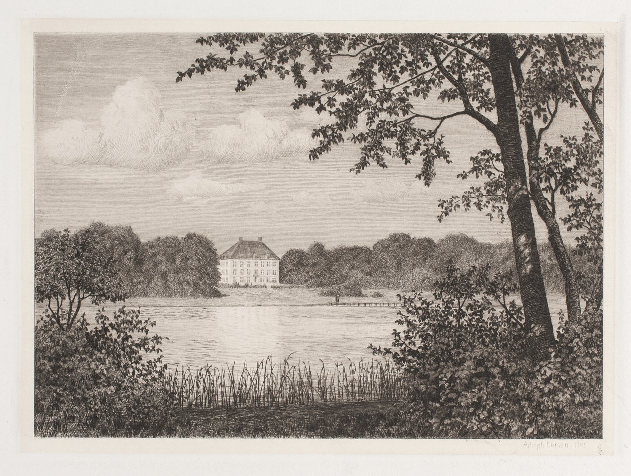 Fest på Dronninggaard av Adolph Larsen