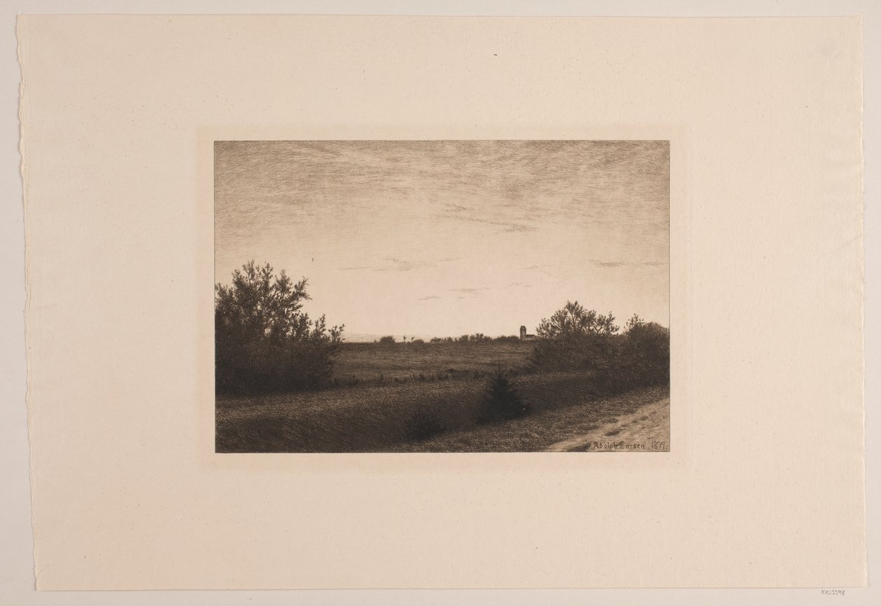 Sommerkveld på Rødovre av Adolph Larsen