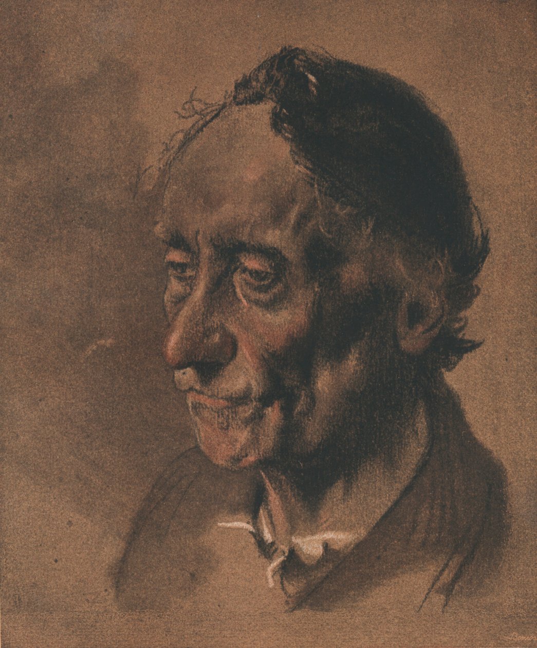 En studie, c1900 av Adolph Menzel