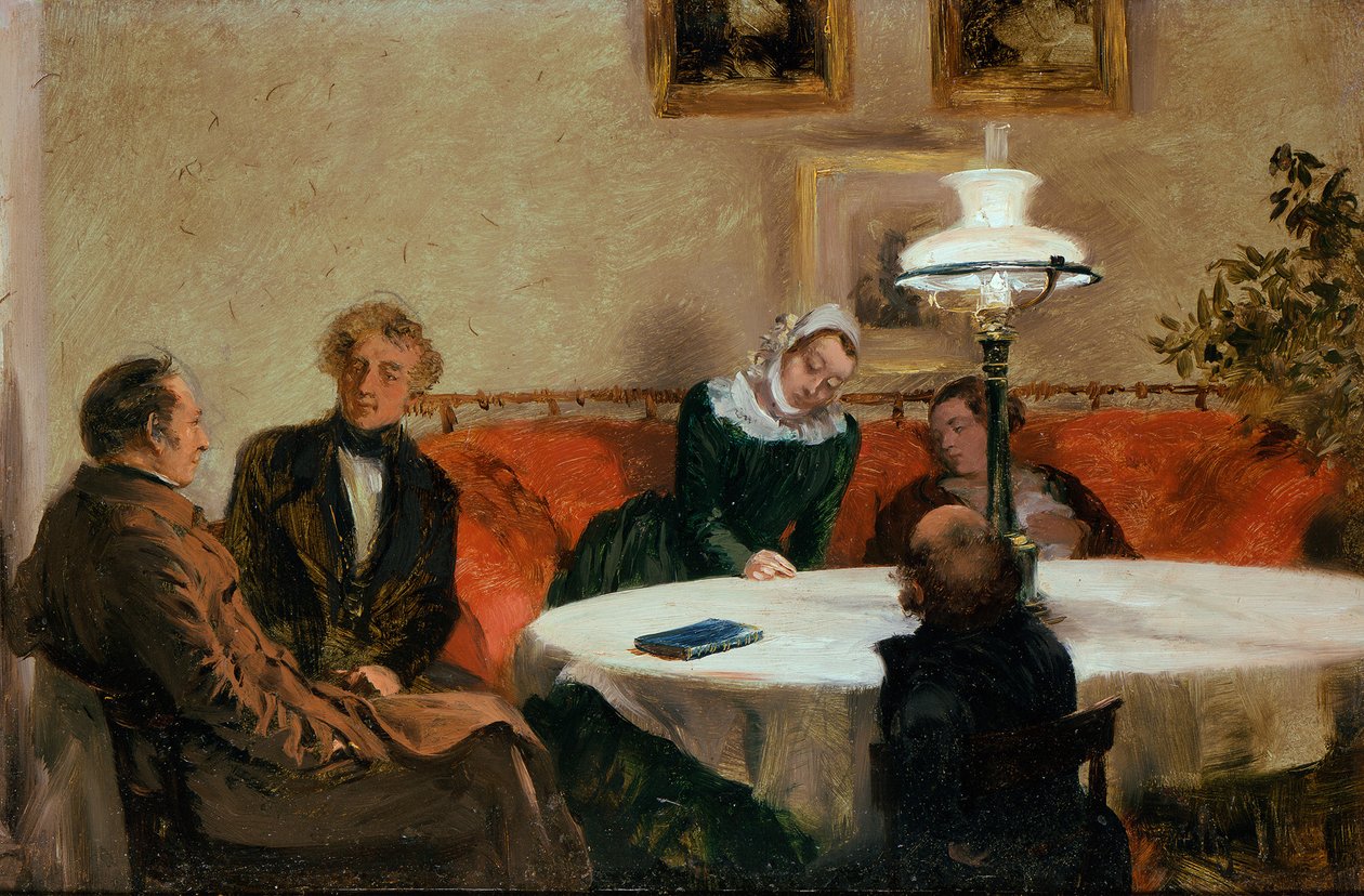 Aftenselskap av Adolph Menzel