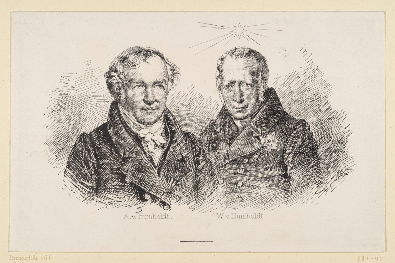 Alexander og Wilhelm von Humboldt av Adolph Menzel