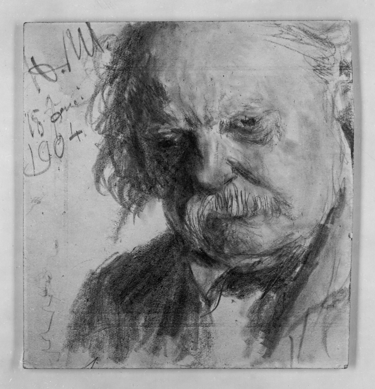 Gammel mann med snorbarte av Adolph Menzel