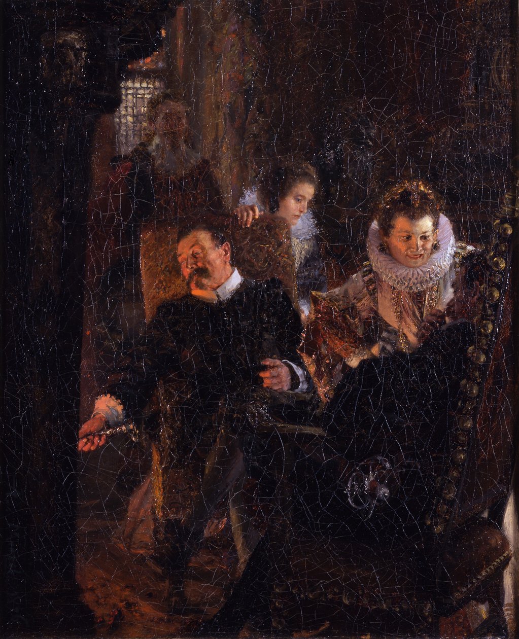 Ved peisen av Adolph Menzel