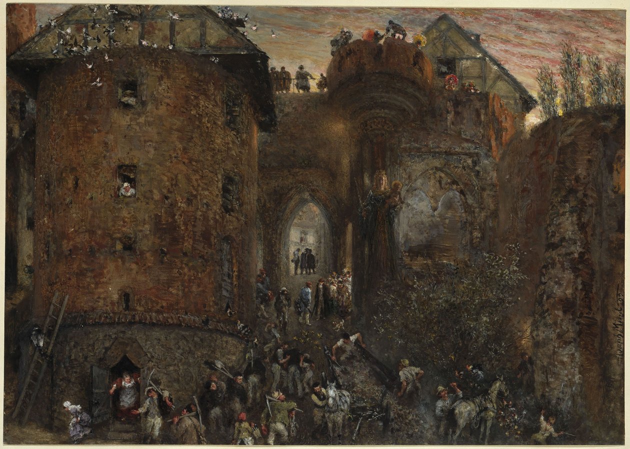 Ved Marienburg av Adolph Menzel