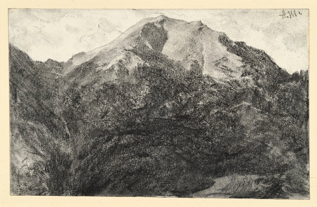 Treløs fjelltopp av Adolph Menzel