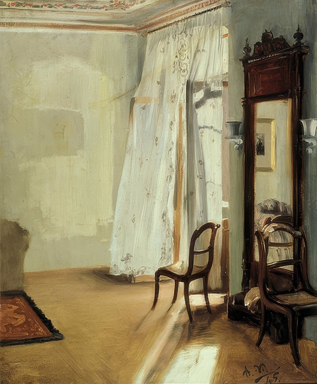 Balkongrommet. 1845 av Adolph Menzel