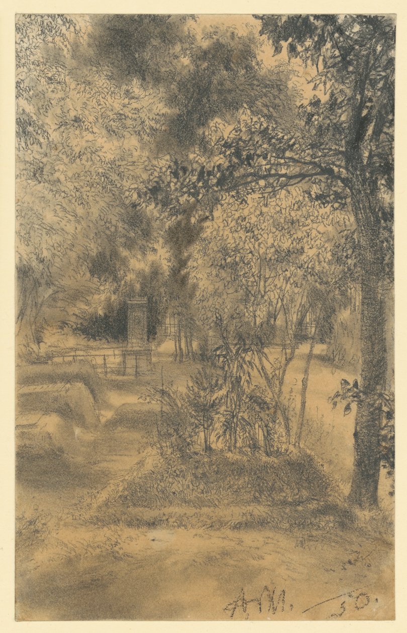 Mors grav av Adolph Menzel