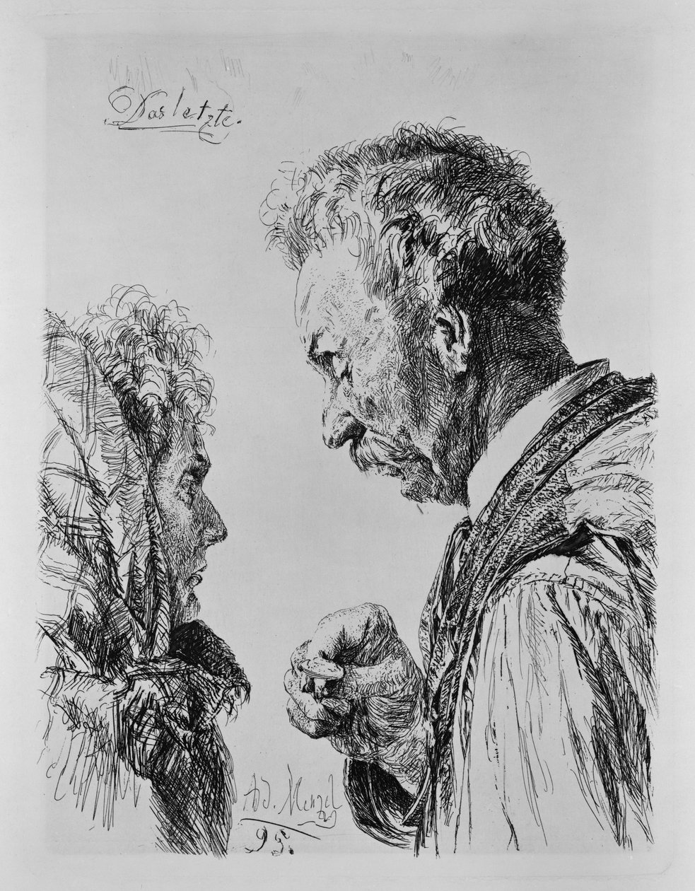 Det siste. For Foreningen for Originaletsning i Berlin. Hefte 10 av Adolph Menzel