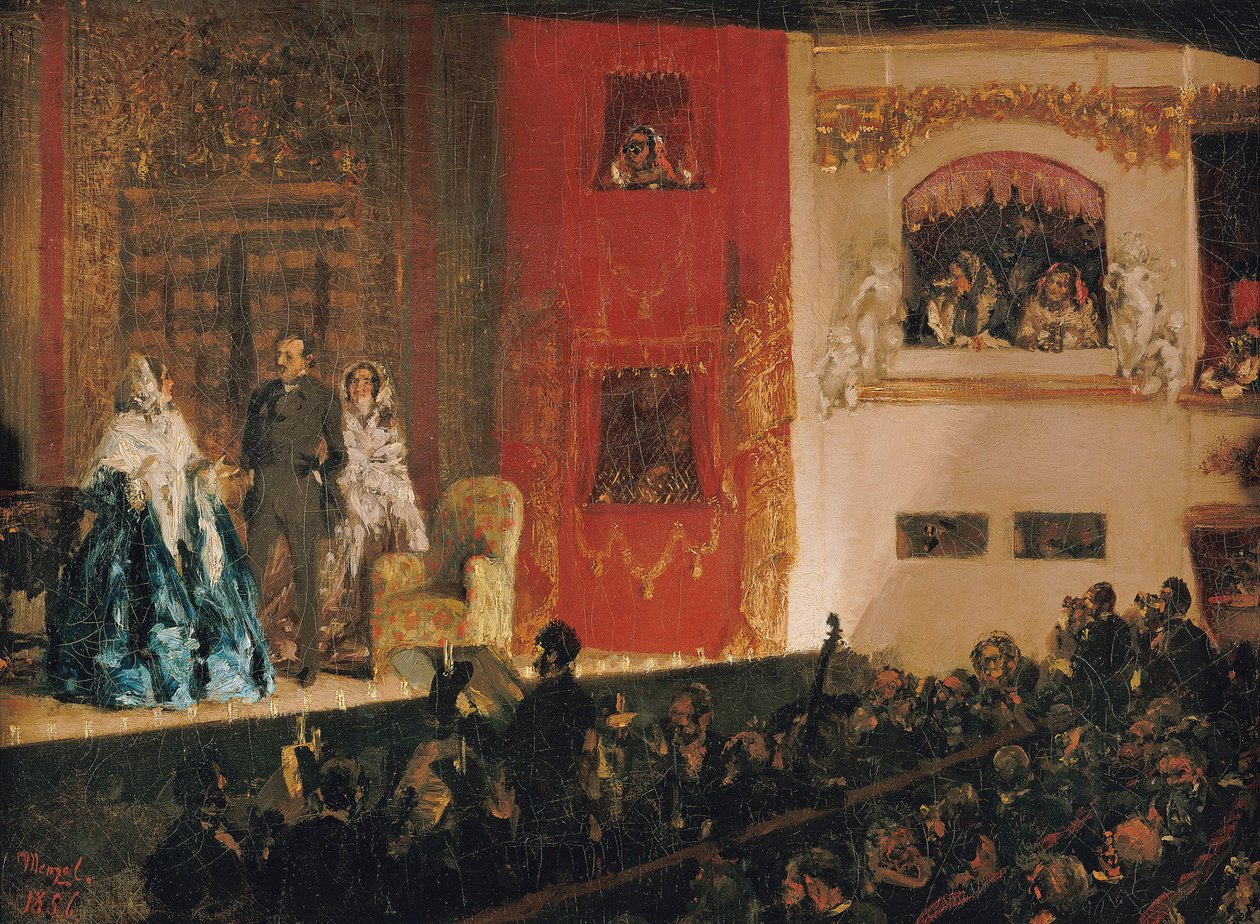 Théâtre du Gymnase av Adolph Menzel