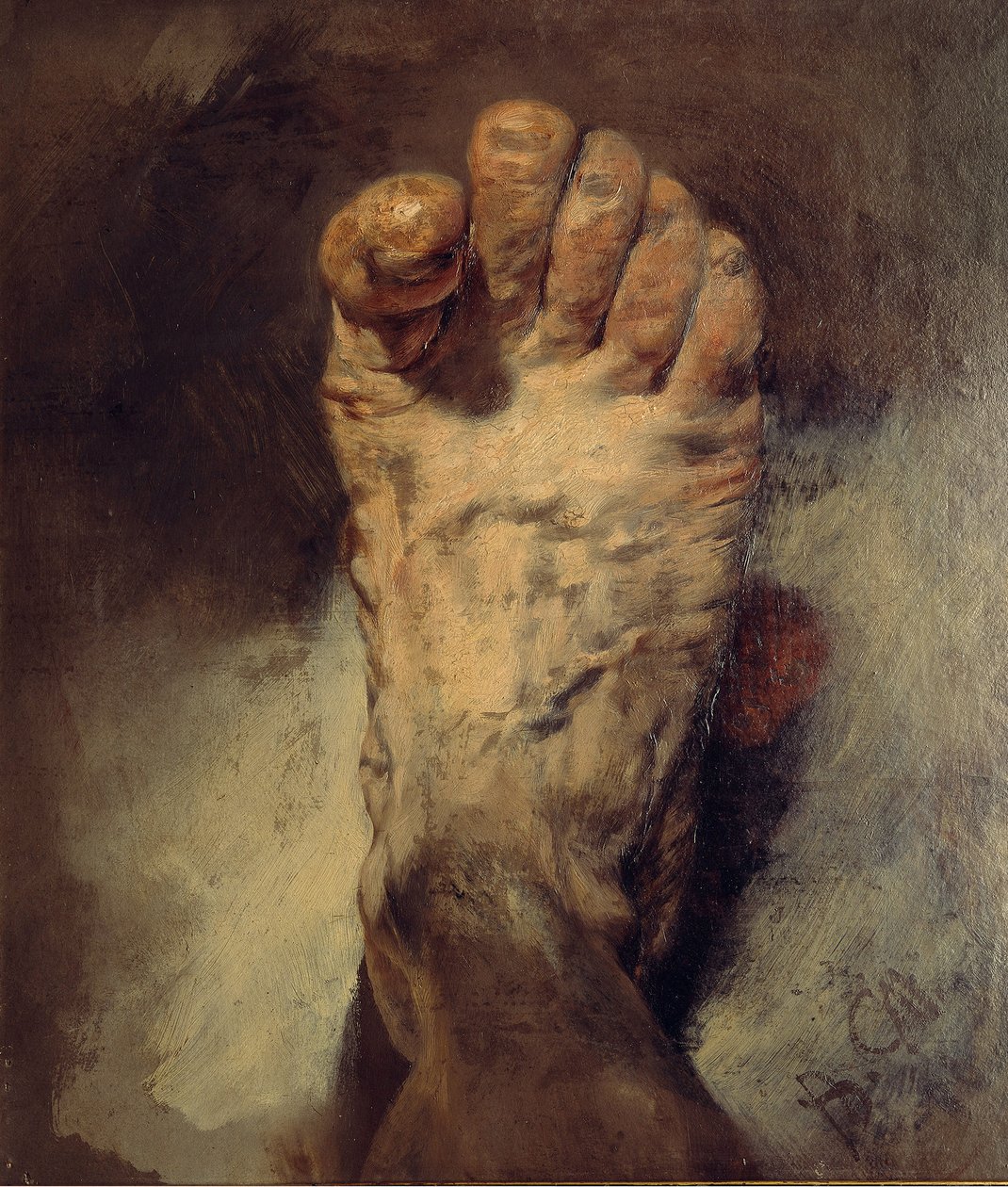 Kunstnerens fot av Adolph Menzel