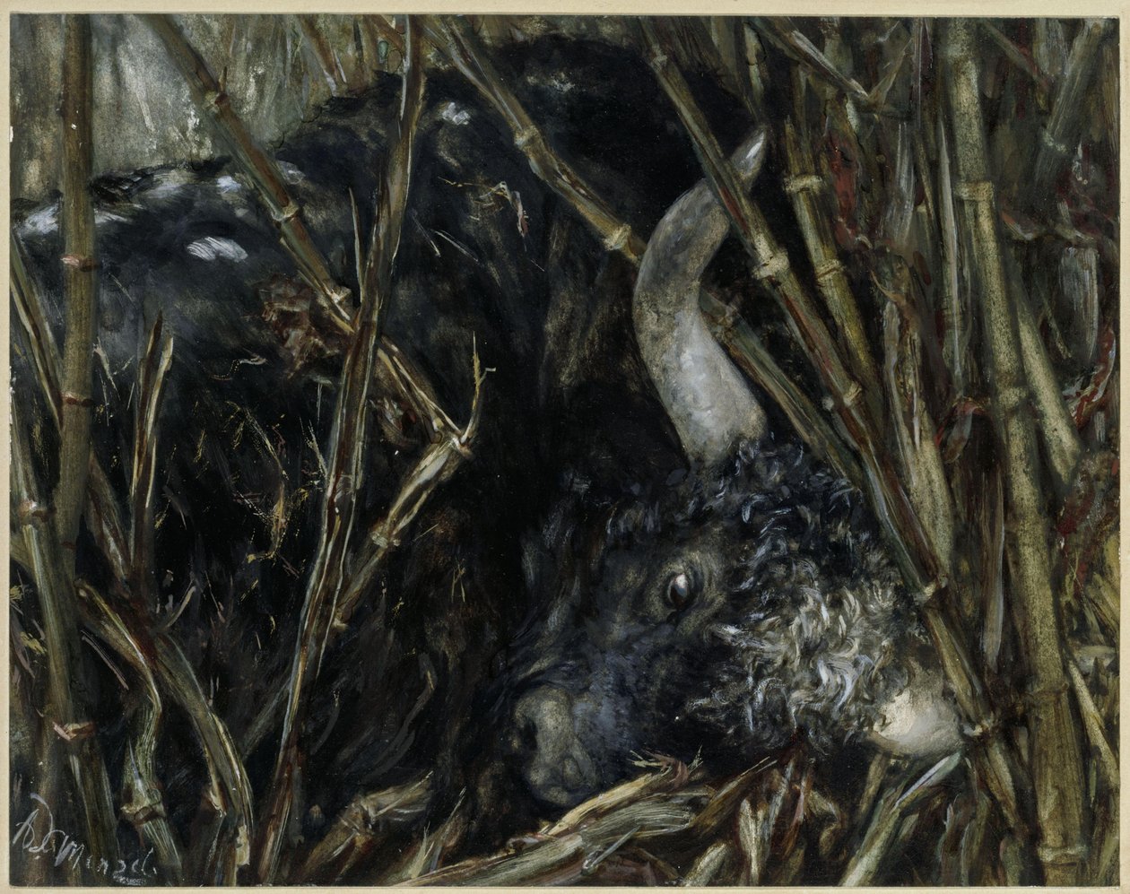Yaksoksen i bambusen. Fra «Barnealbumet» av Adolph Menzel