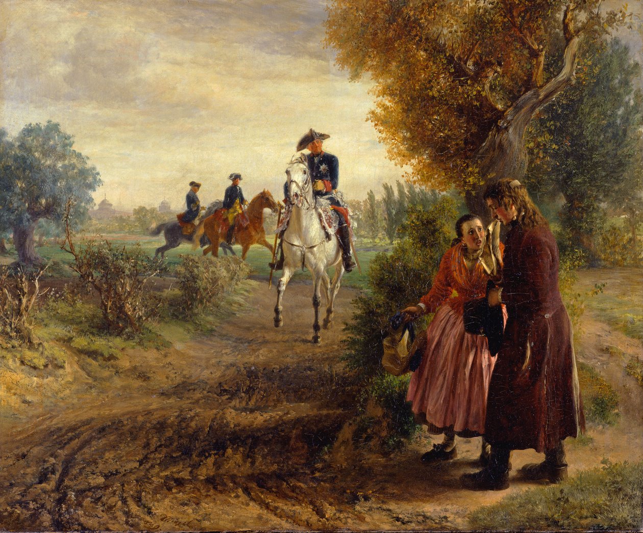 Bønneskriftet (Ridetur) av Adolph Menzel