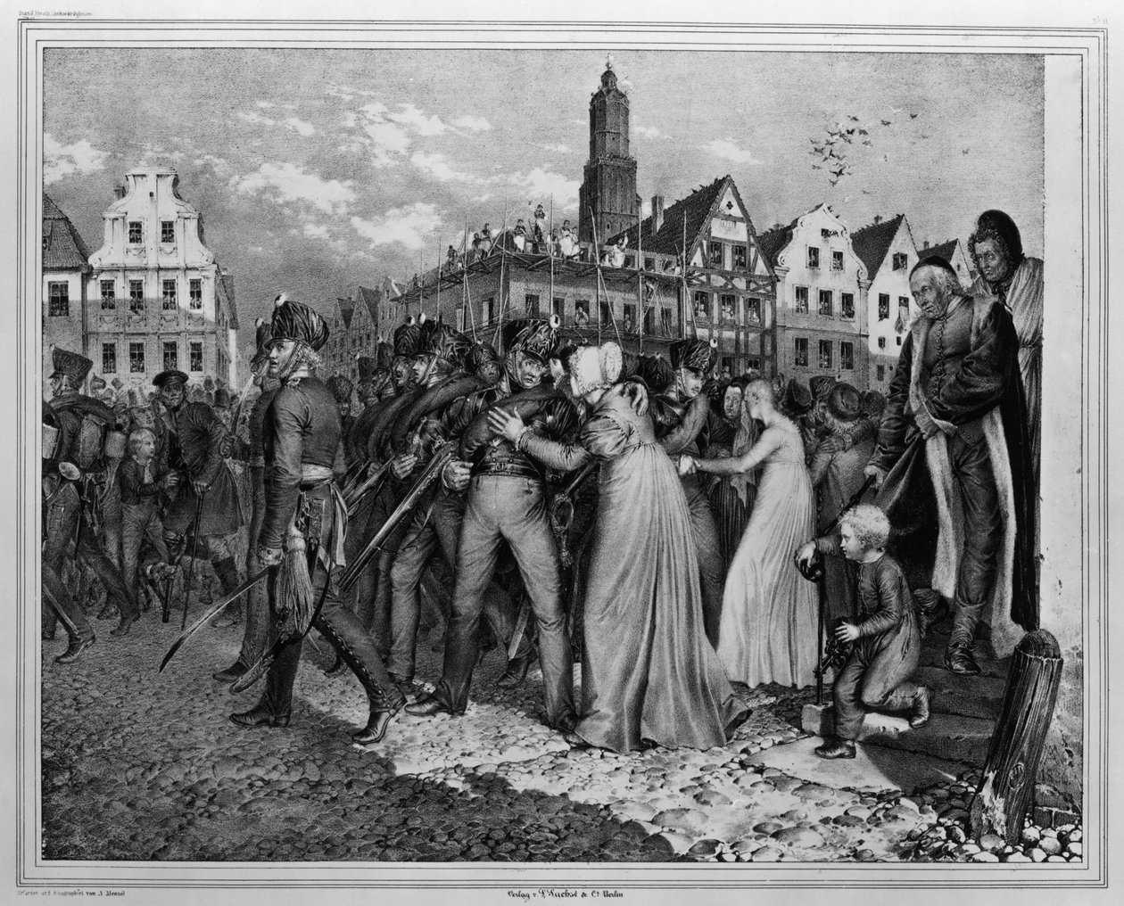 De frivillige i 1813 av Adolph Menzel